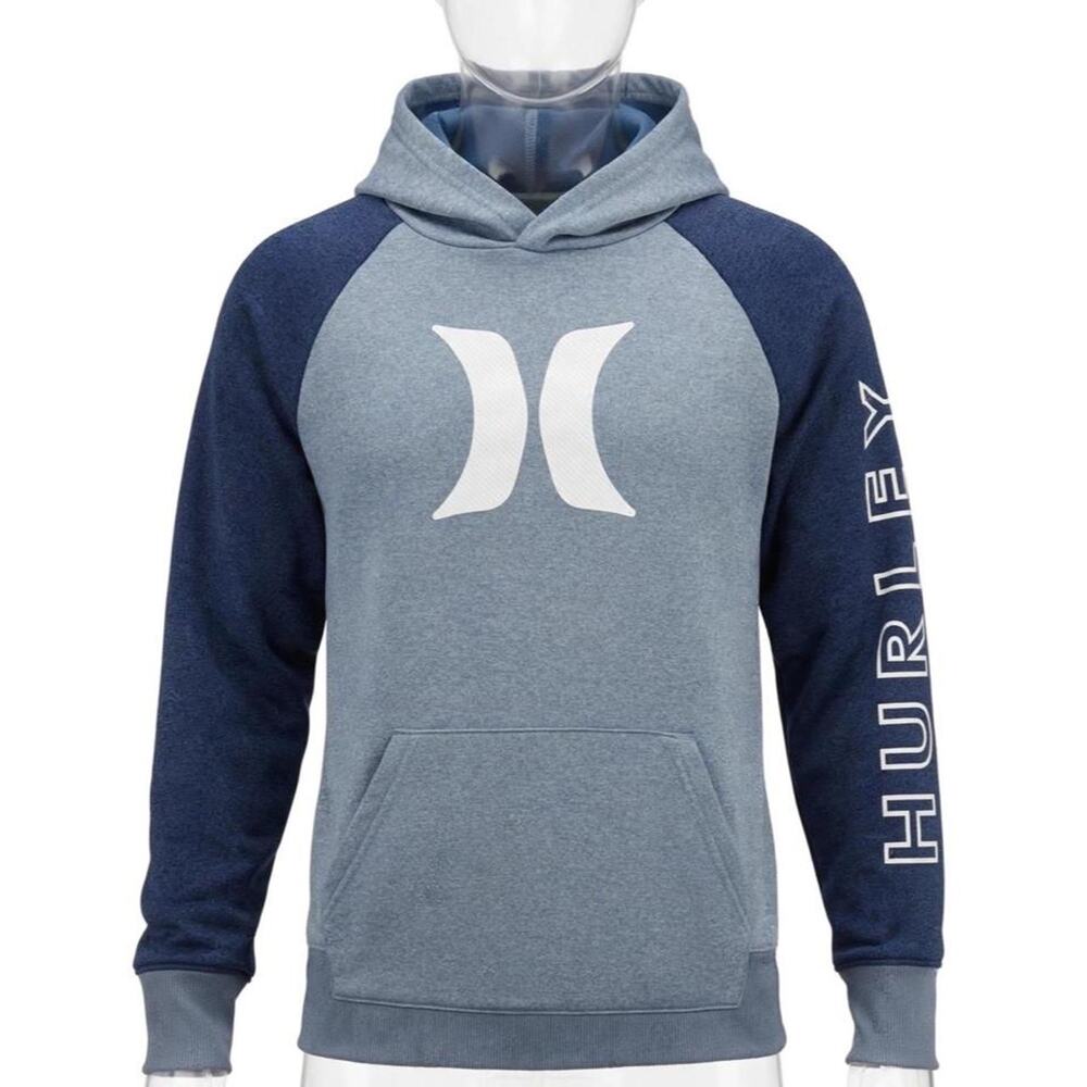 Hurley hoodie mens medium blue